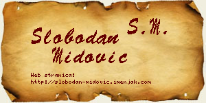 Slobodan Midović vizit kartica
